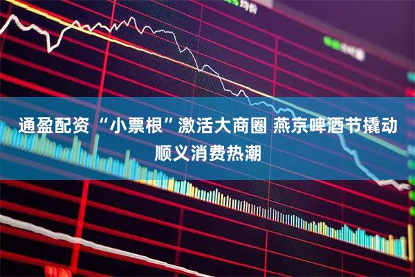 通盈配资 “小票根”激活大商圈 燕京啤酒节撬动顺义消费热潮